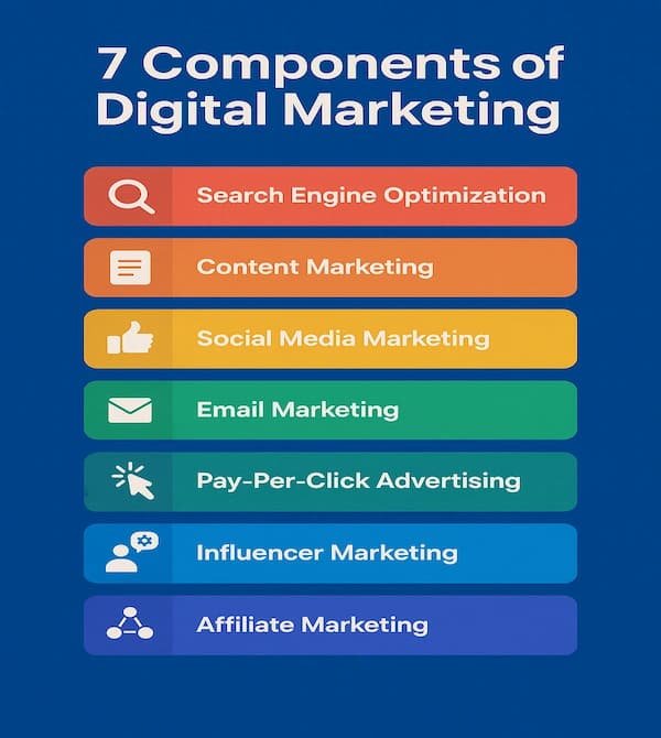 7 Components of digital marketing